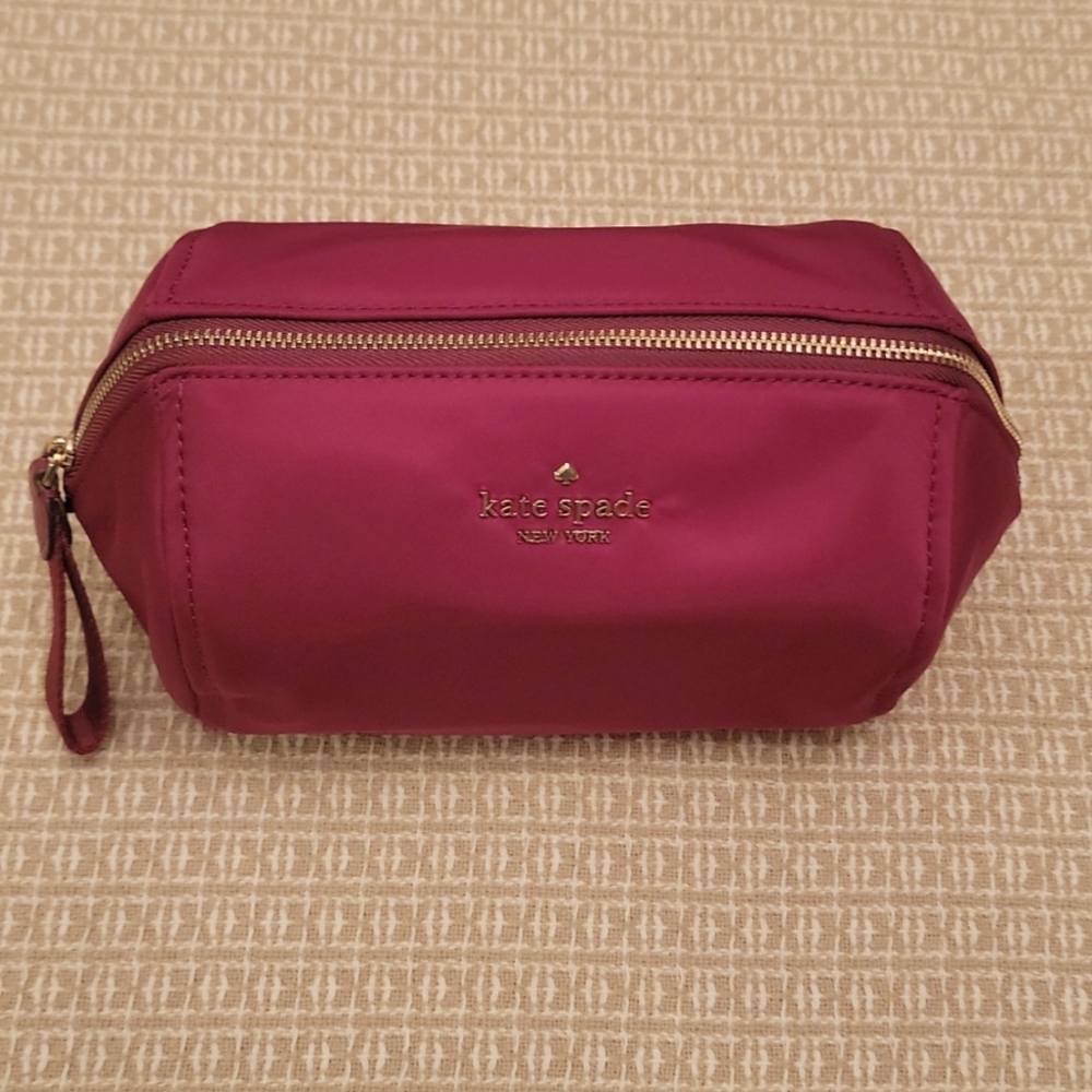 Kate Spade Makeup Bag- Cranberry